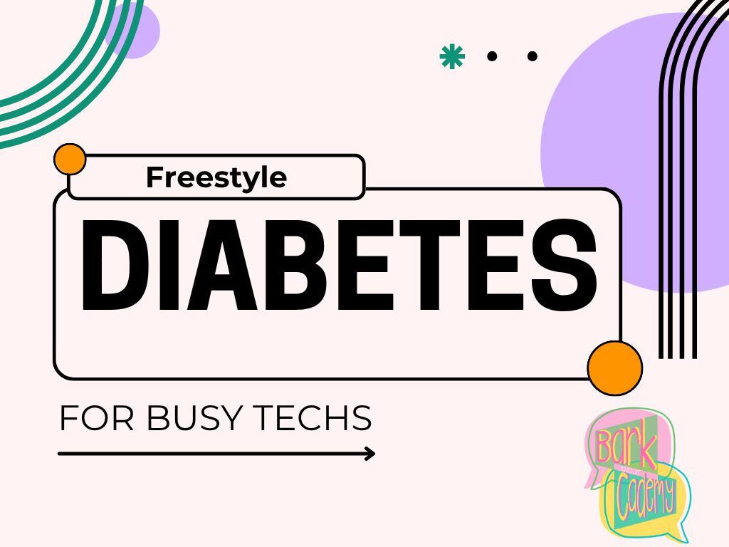 Freestyle Diabetes for busy techs!
